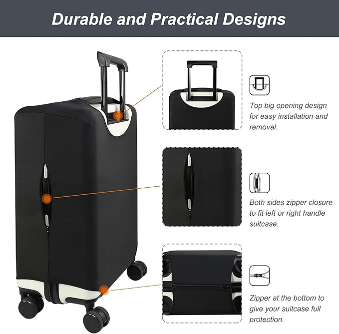 Sonada Spandex Anti-Scratch Luggage Cover, Protective Washable Travel Suitcase Cover