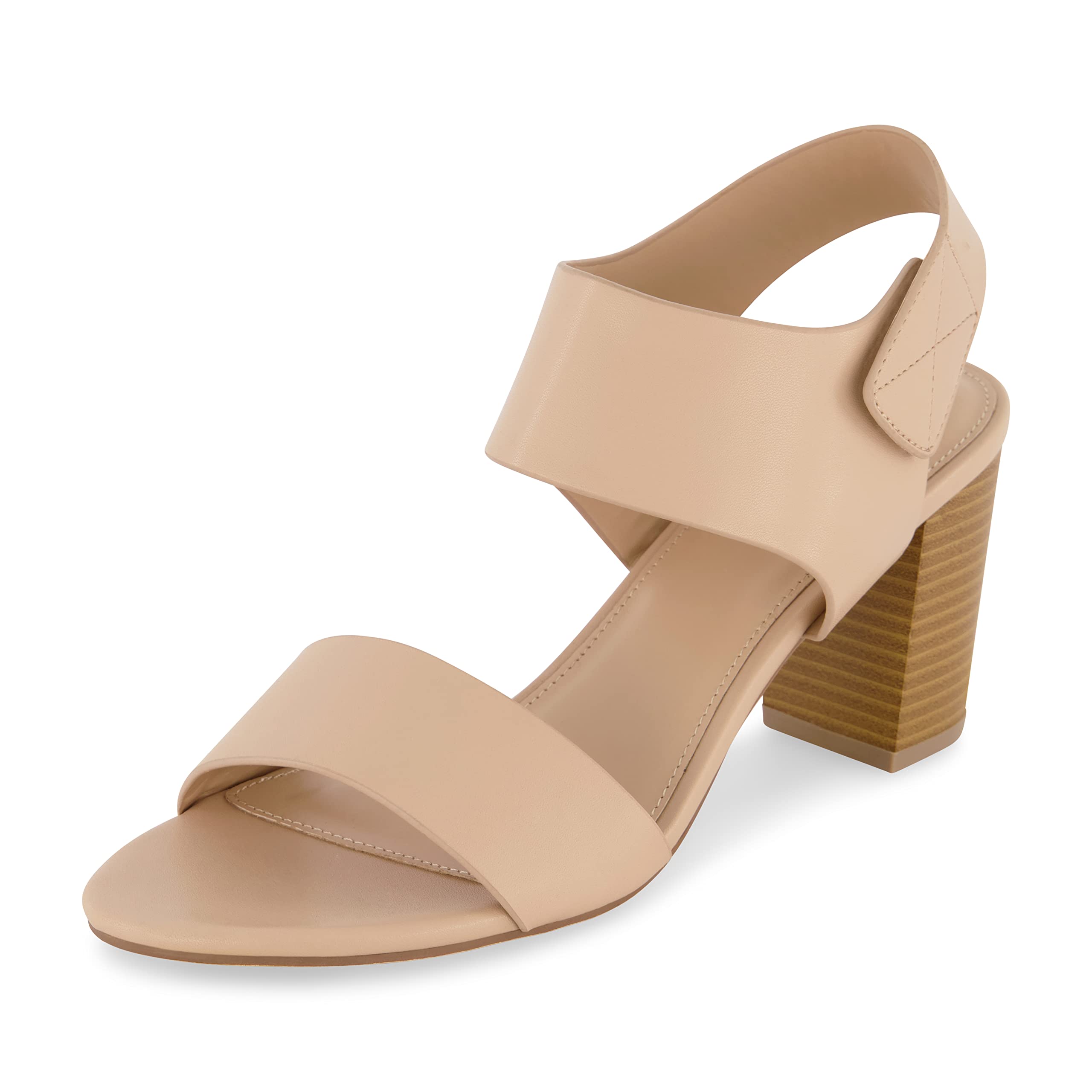 SIZE: 39.5 - CUSHIONAIRE Women's Talent cut out heel sandal +Memory Foam and Wide Widths Available