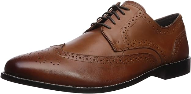 Clarks Nunn Bush Men's Nelson Wing Tip Oxford Dress Casual Lace-Up