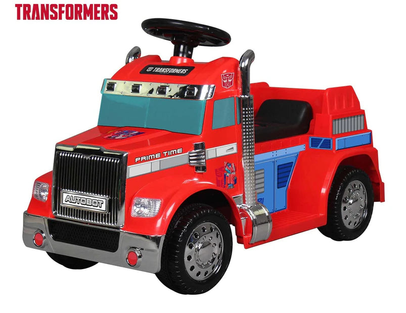 Transformers 6V Optimus Prime Truck Ride-On - Red