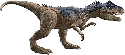 Jouets Dinosaure Brun : Allosaurus 32 cm - articulé et sonore - pour Jurassic World - Dino Escape - Animaux préhistorique