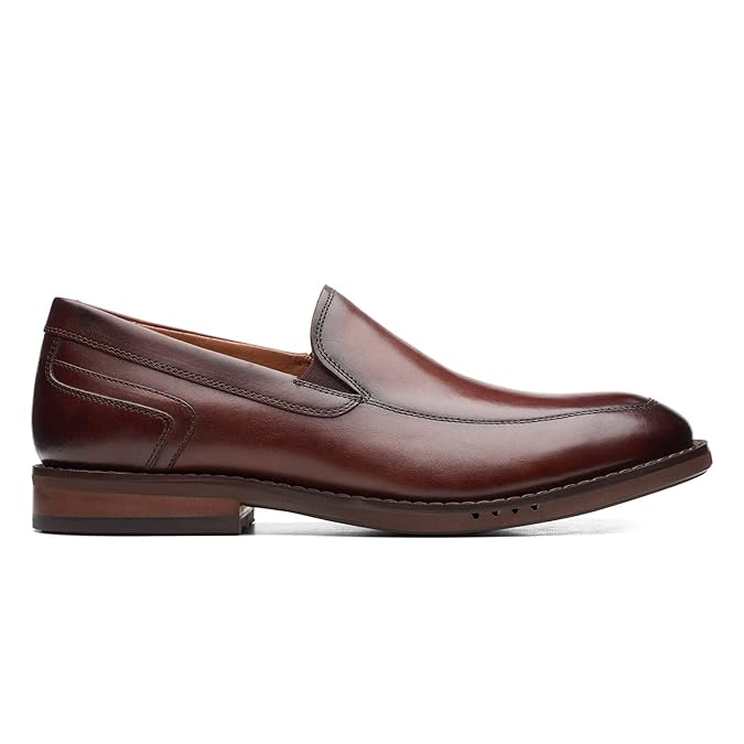 Clarks mens -brown Leat Loafer