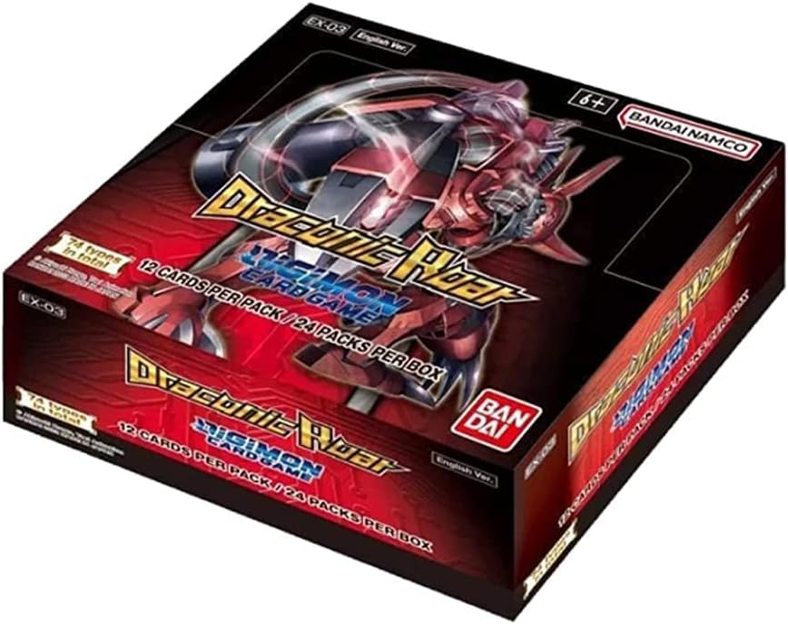 BANDAI Digimon Card Game: Draconic Roar Booster Box [EX-03] (24CT)