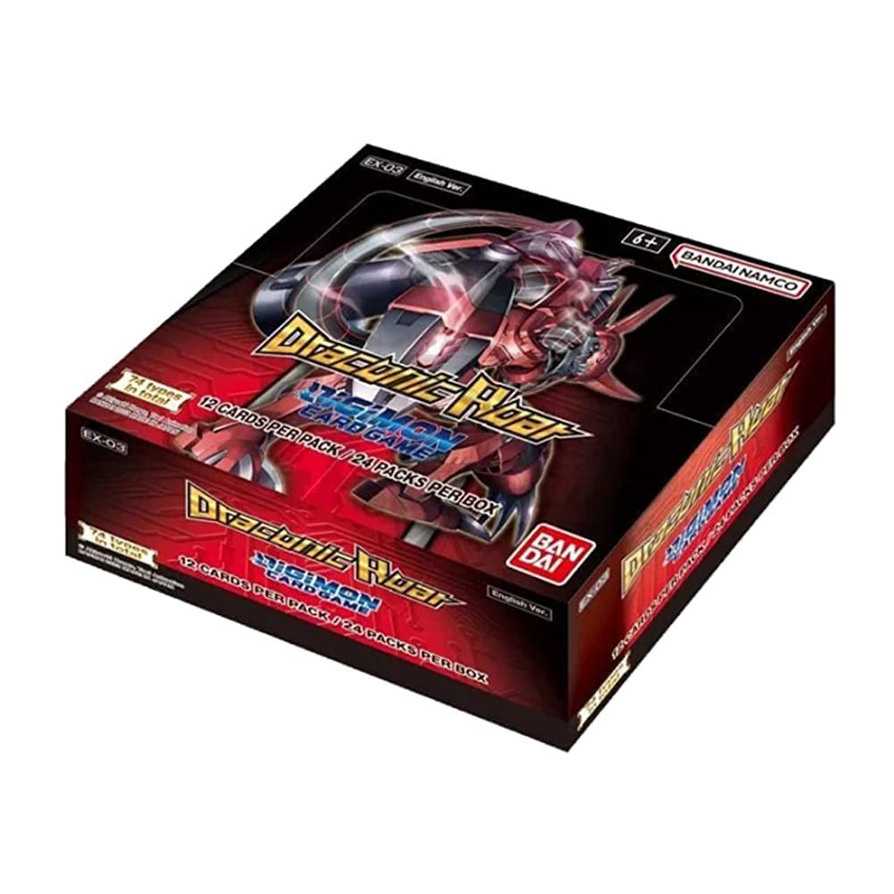 BANDAI Digimon Card Game: Draconic Roar Booster Box [EX-03] (24CT)