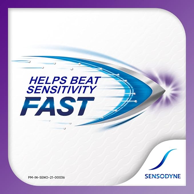 Sensodyne Rapid Action Whitening Toothpaste, Tooth Sensitivity, Sensitive Teeth, Fast Relief and Long-Lasting Protection, 75 ml