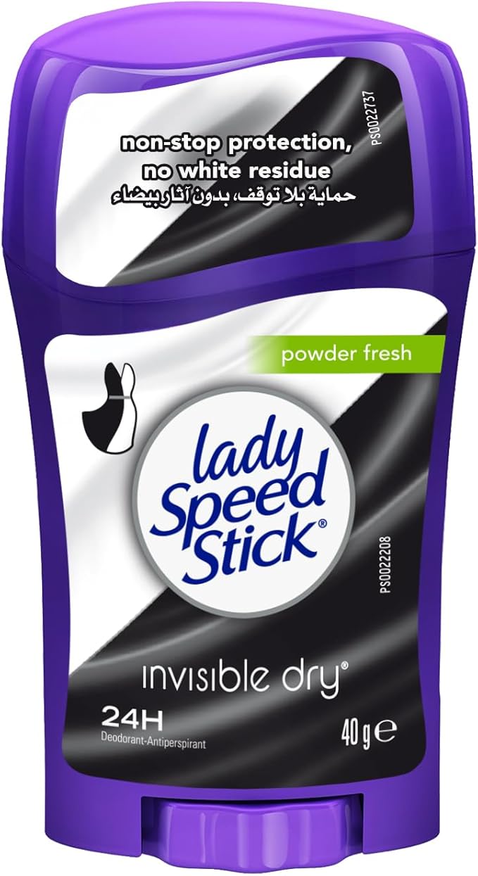 Lady Speed Stick, Invisible Dry Deodorant Antiperspirant Powder Fresh, 40 grams