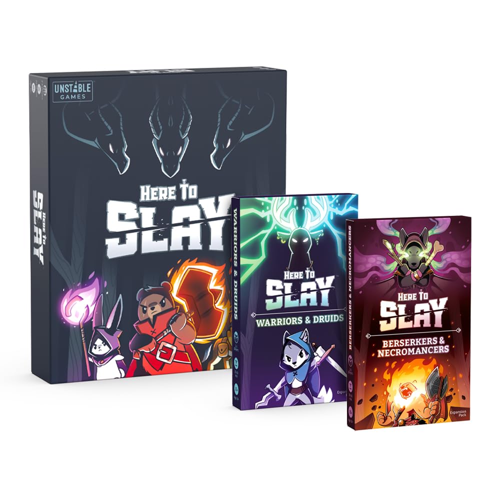 Unstable Games TeeTurtle Ramy Badie Here to Slay Board Black, One Size