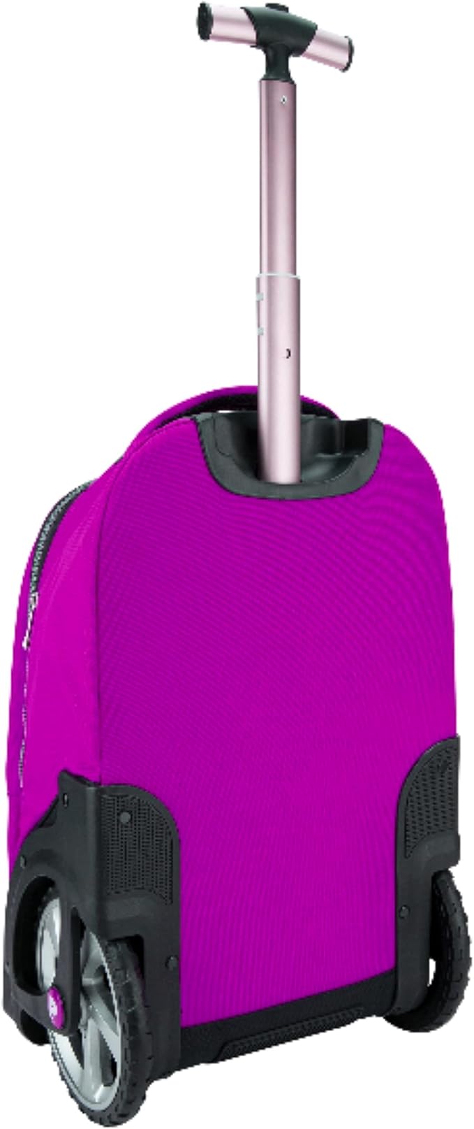 Pierre Cardin Trolley backpack School bag 3 PCS set All in One 2 BIG WHEEL Rolling Backpack Include Pencil case, Lunch bag and trolley backpack UNISEX PC87067-Purple