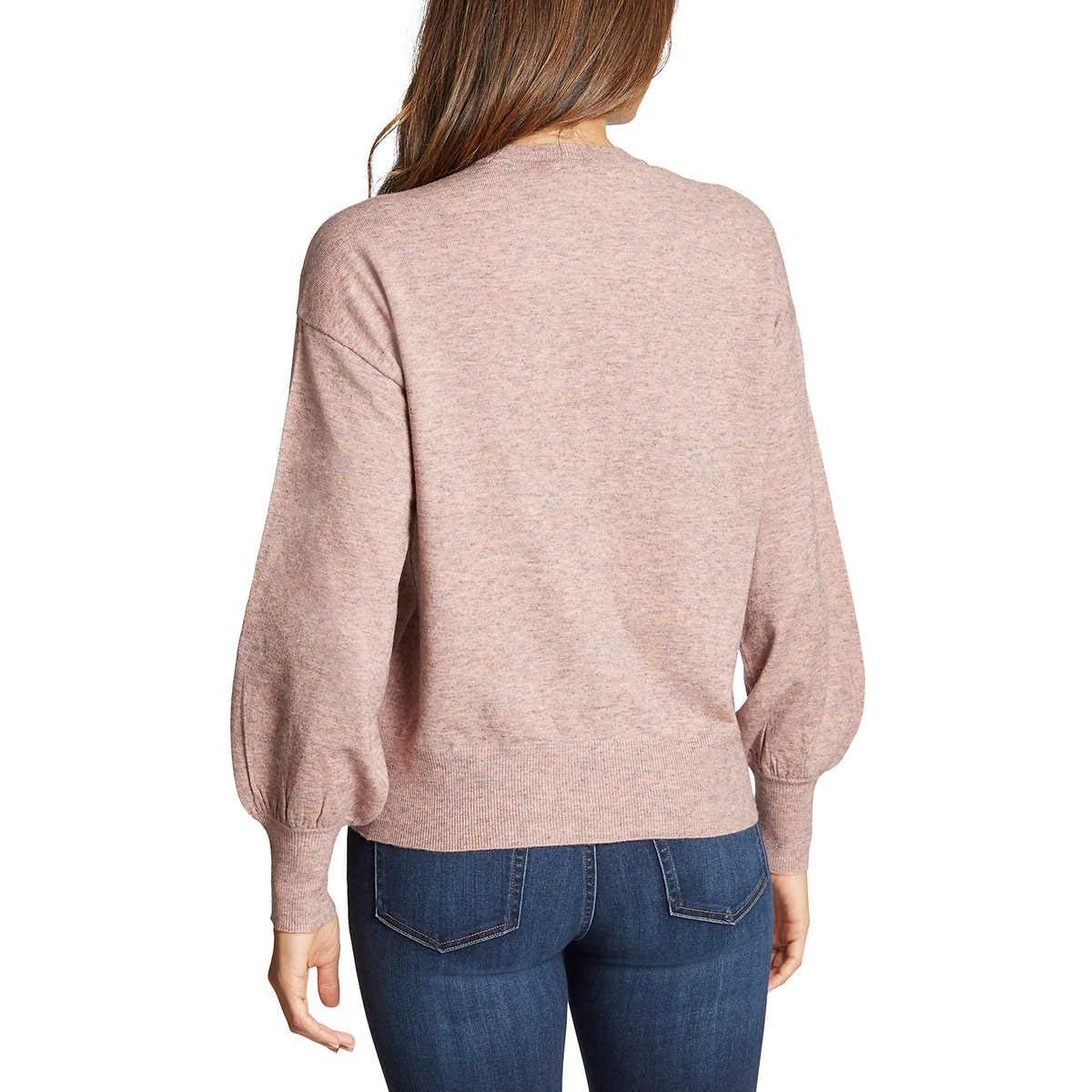 SIZE: XXL - Ella Moss Womens Puff Sleeve Sweater (Gardenia, XX-Large)
