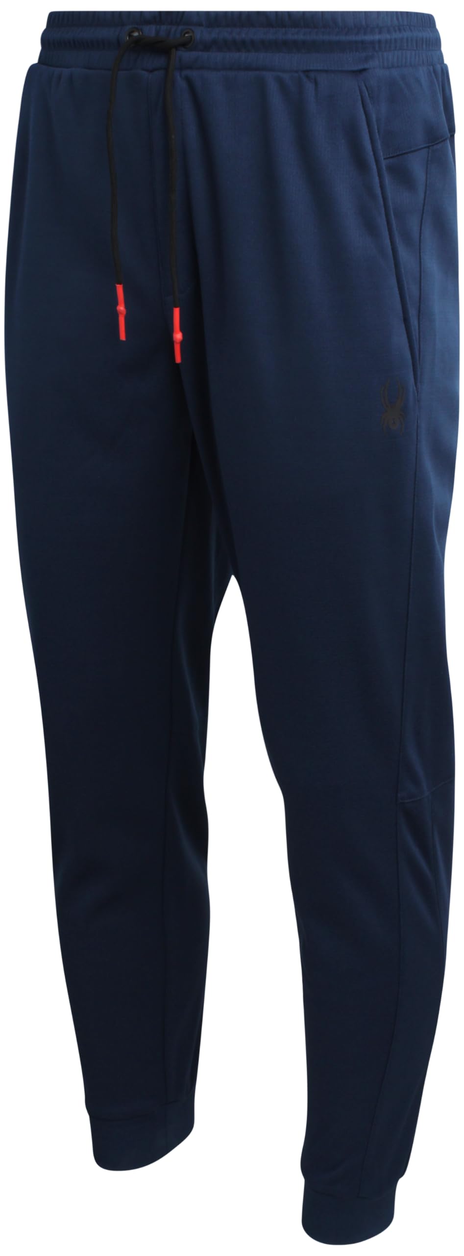 SIZE: L -Spyder Men's Active Sweatpants - Performance Fleece Jogger Pants - Workout Gym Sweatpants for Men Dusty Navy