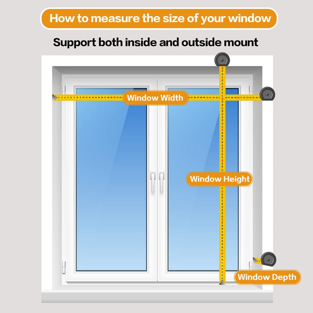 Persilux Light Filtering Roller Shades and Blinds for Windows (Off White)