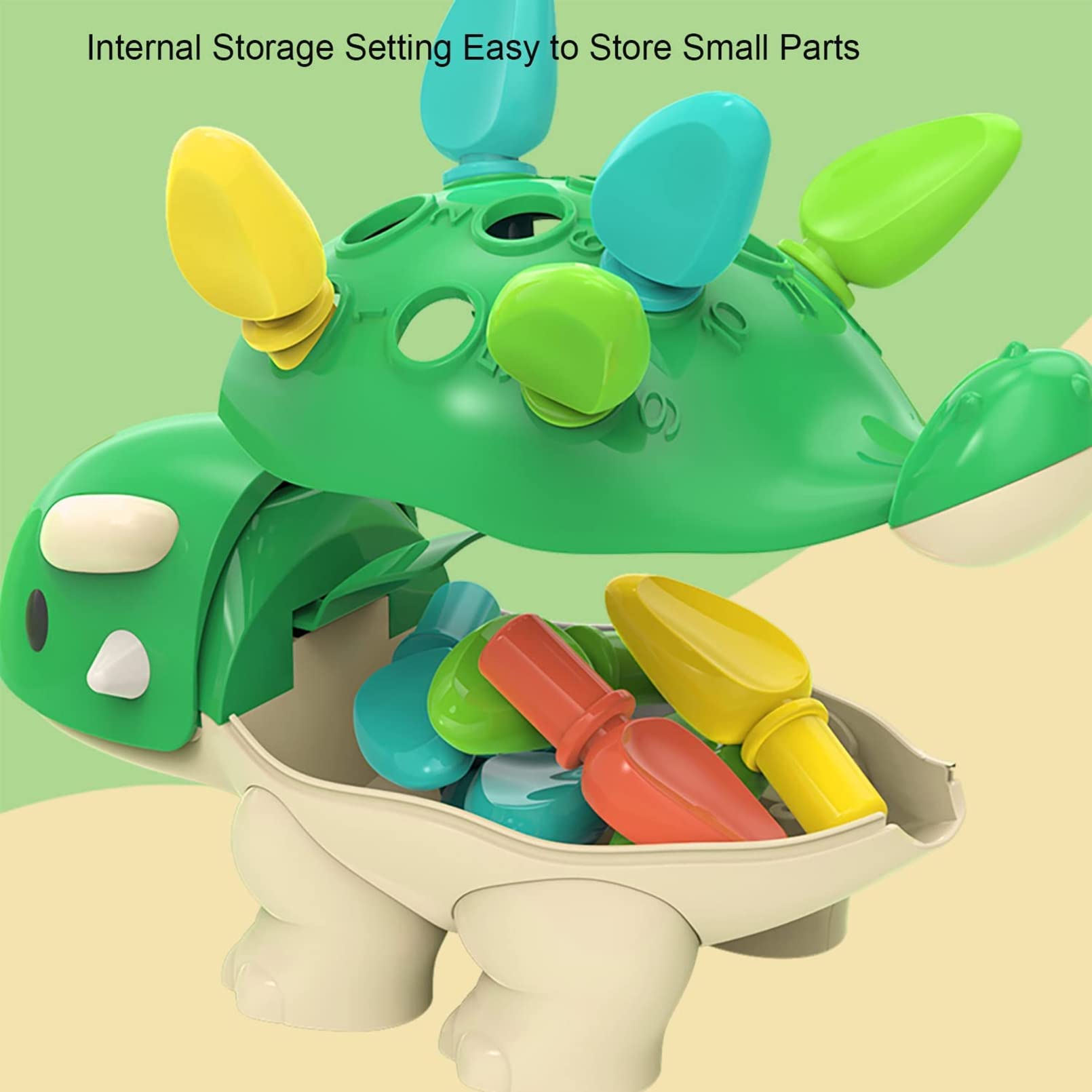 SEALED SPIKE Dinosaur Fine Motor Skills Toys for Toddlers Age 1-3 Years, Toddler Dinosaur Games, Dinosaur Plugging Toy Fine Motor Skills,Dino Toy Color & Number (Dinosaur Fine Motor Skills)