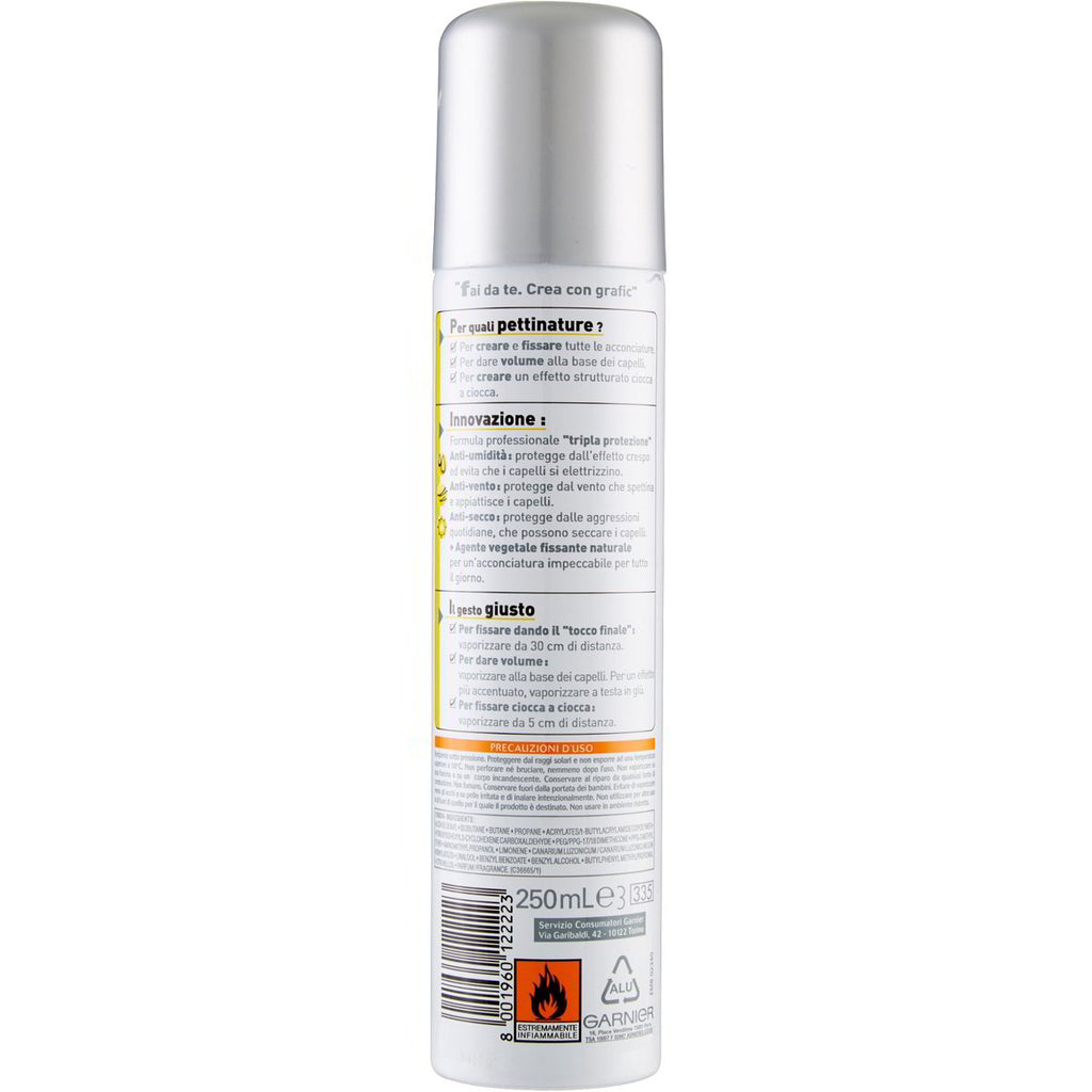 Garnier Grafic Strong Hold Flake-Free Finish Hairspray | 250 ml