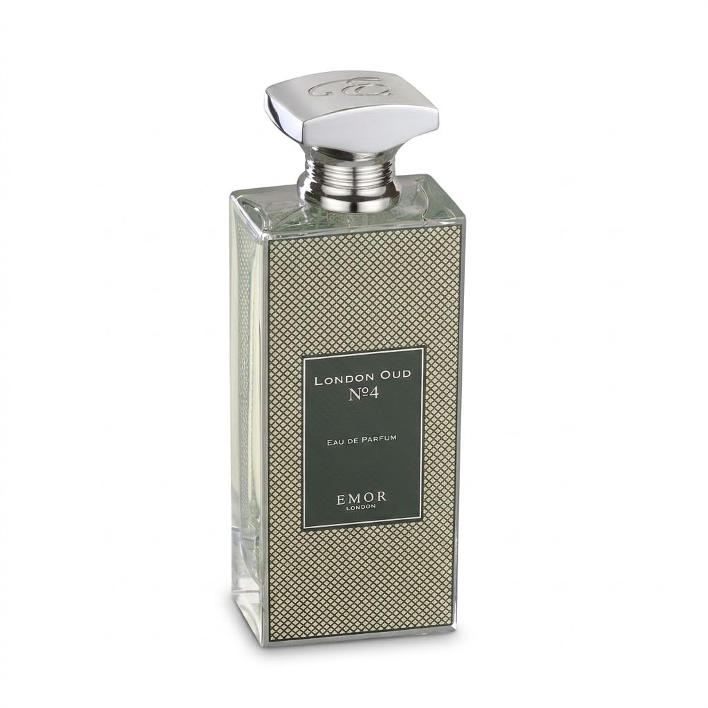 EMOR Eau de Parfum Oud No. 4 from London 125ml Long-Lasting Chypre Fragrance Unisex with Vanilla and Patchouli