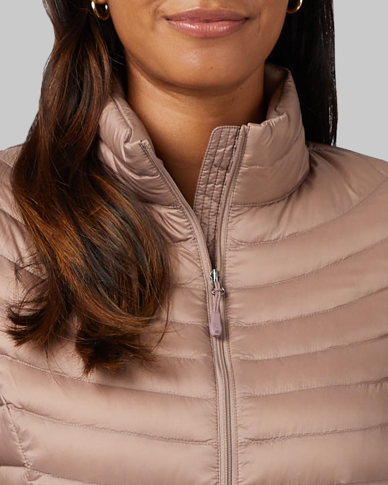 SIZE M - 32 Degrees Women's Ultra-Light Down Packable Jacket | Layering |Semi-Fitted | Zippered Pockets | Water Repellent