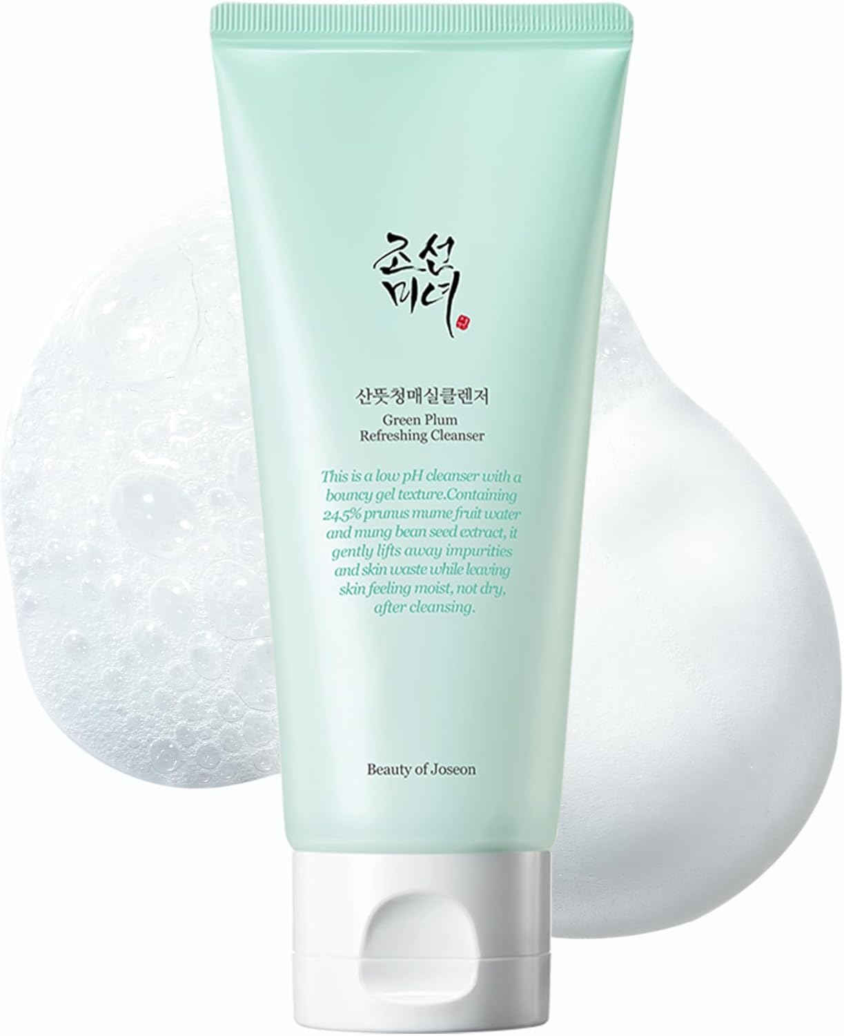 Beauty of Joseon Green Plum Refreshing Gel Cleanser Deep Pore Cleansing Acne Face Wash Blackhead Remover for All Skin Types pH Balancing Korean Skincare for Men and Women 100ml