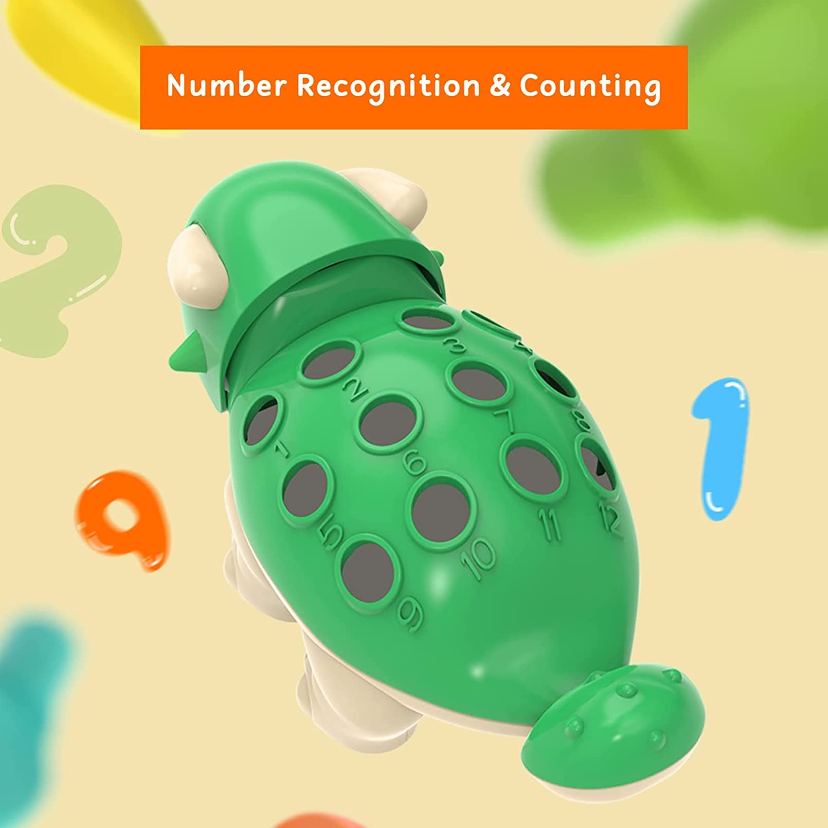 SEALED SPIKE Dinosaur Fine Motor Skills Toys for Toddlers Age 1-3 Years, Toddler Dinosaur Games, Dinosaur Plugging Toy Fine Motor Skills,Dino Toy Color & Number (Dinosaur Fine Motor Skills)