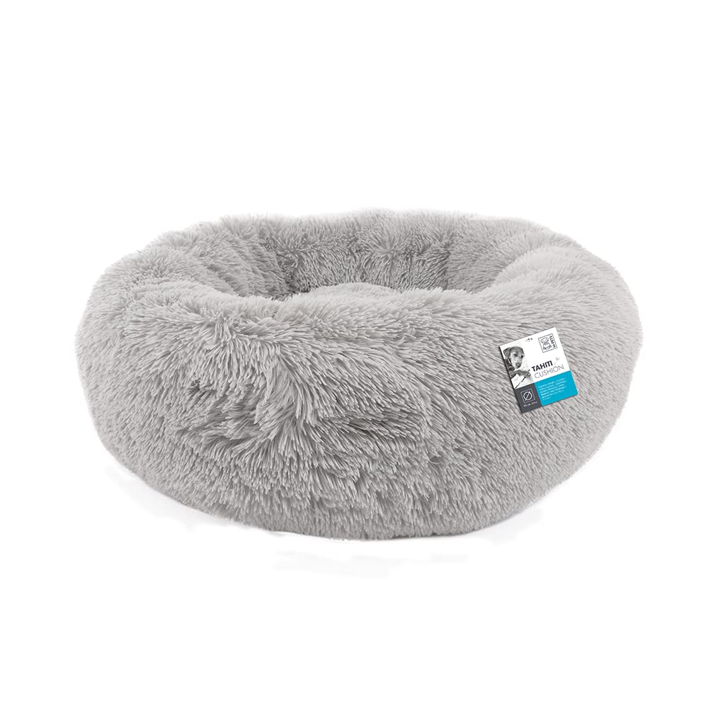M-PETS Tahiti Soft Cushion in Light Grey, Size M