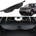 Liizoo Retractable Black Cargo Rear Trunk Cover Fit for Jeep Grand Cherokee 2011-2019 2020 2021 Rear Trunk Security Cover Shielding Shade Car Accessory (not fit for 2021 winter-2022 Grand Cherokee L)