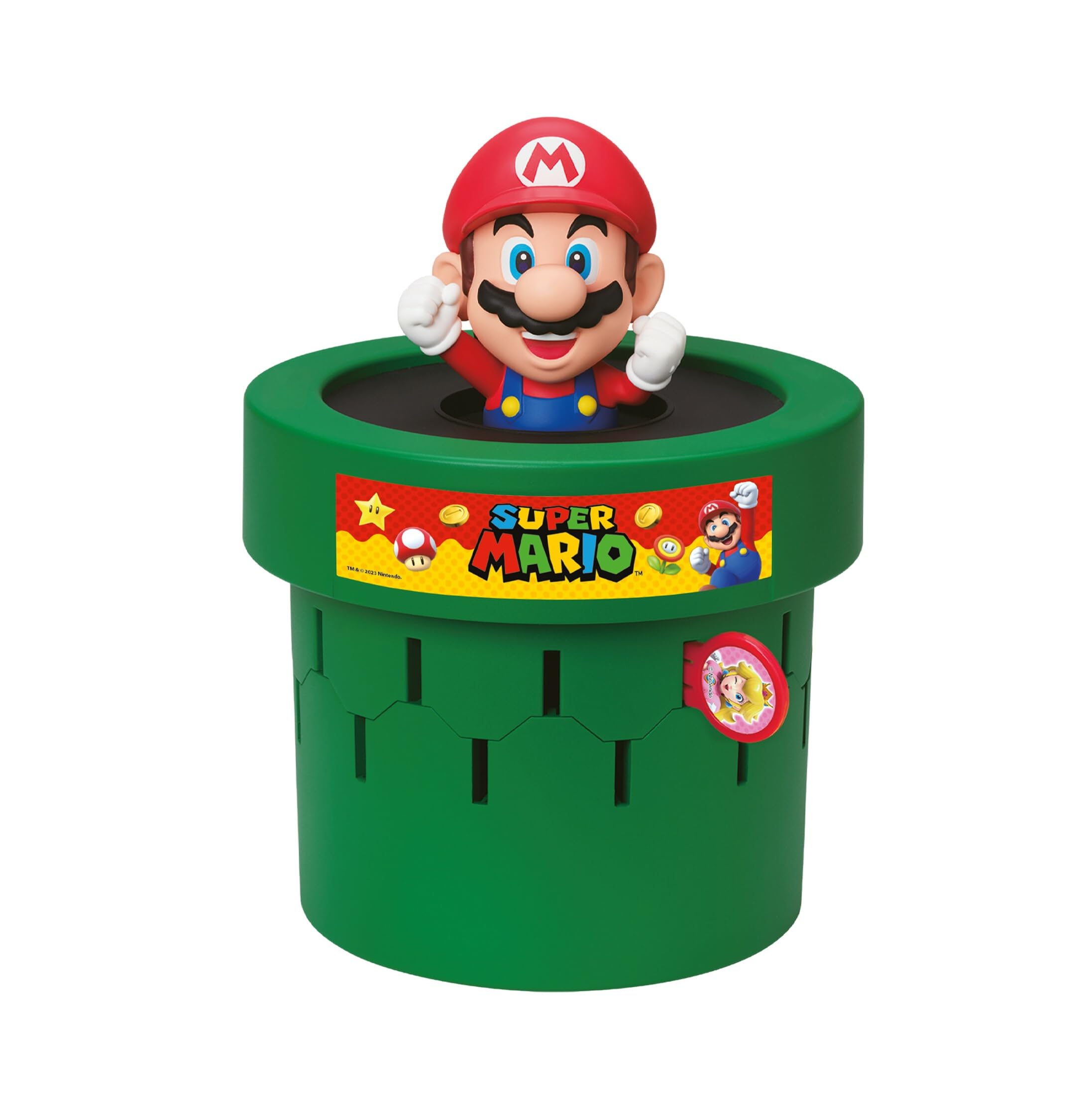 TOMY Pop Up Super Mario Family and Preschool Kids Board Game, 2-4 Players, Suitable for Boys & Girls Ages 4+