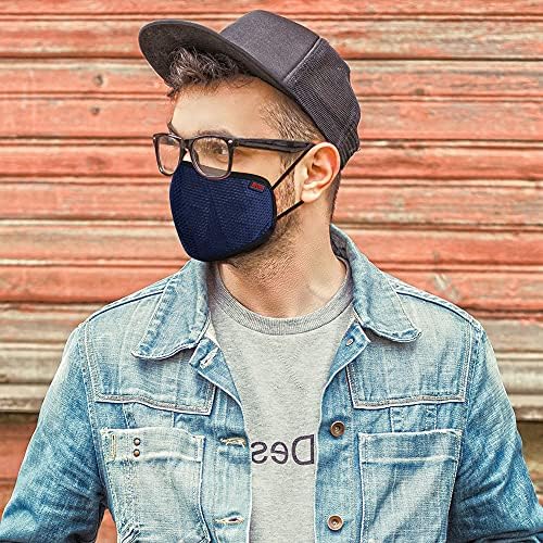 Lee Cooper Cotton Face Masks with HeiQ HyProTecht Filter and Minimum Fogging for Glasses Wearers