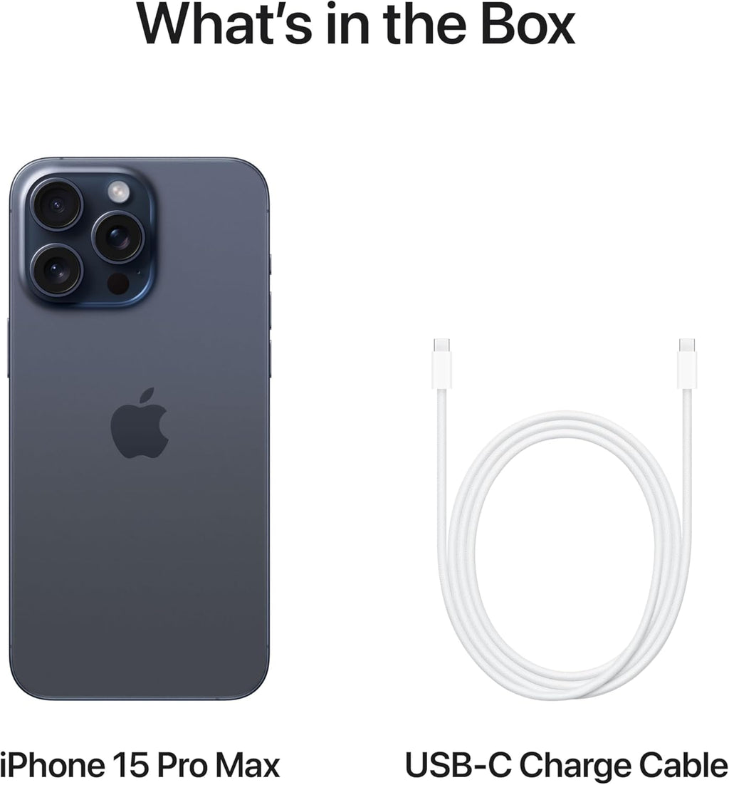 Apple iPhone 15 Pro Max Smartphone Blue Titanium