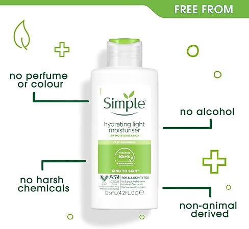 Simple Hydrating Light Daily Face Moisturizer, 125Ml