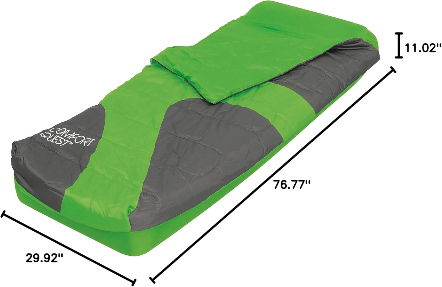 Bestway Comfort Quest Aslepa 67436 Single Air Mattress-Green