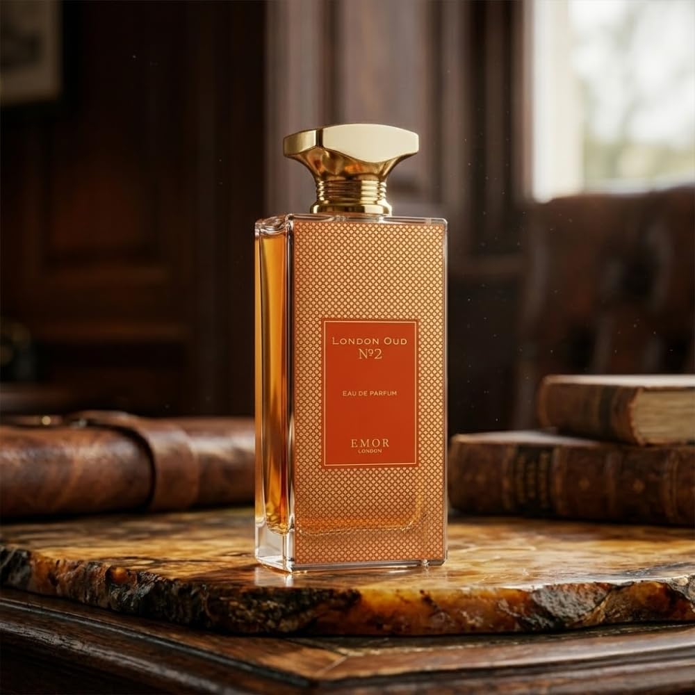 EMOR Eau de Parfum London Oud No. 2 125ml – Long-Lasting Woody Aquatic Fragrance for Men with Citrus Marine Notes