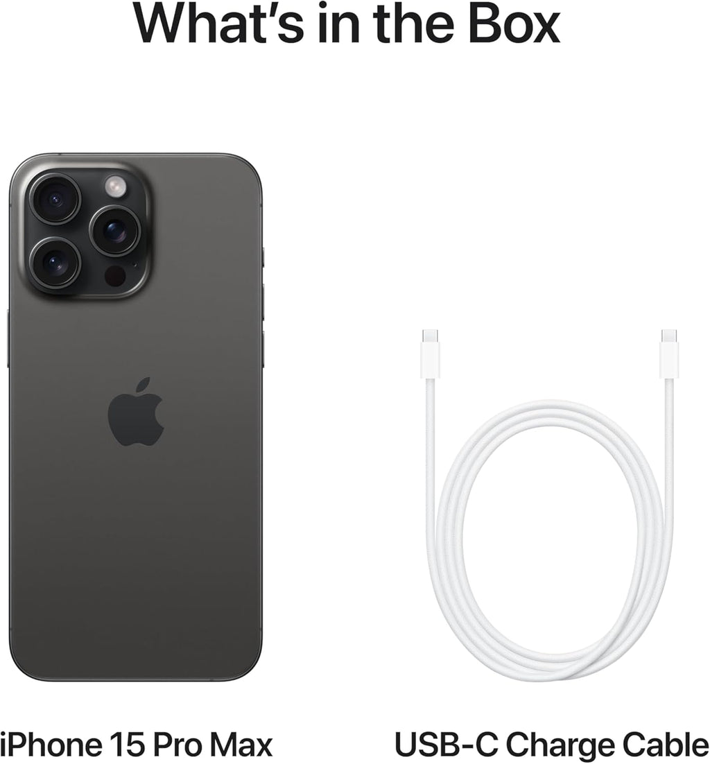 Apple iPhone 15 Pro Max Smartphone Black Titanium
