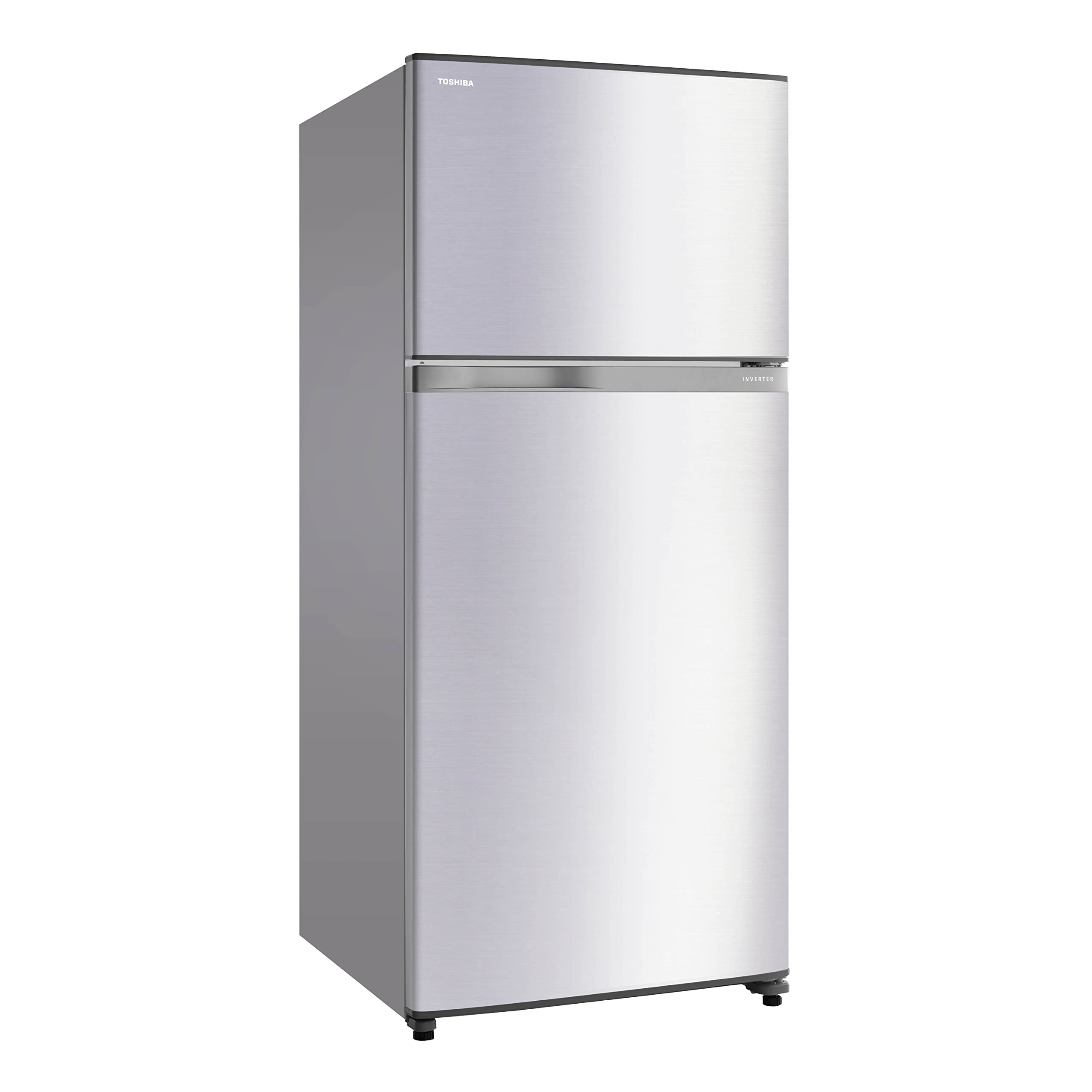 Toshiba GRA820U-X(S) 2-door refrigerator in stylish silver finish. Features spacious shelves, crisper drawers, and efficient cooling technology.