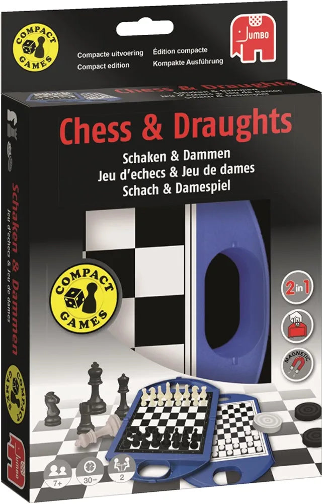 Chess And Draughts Travel Edition Board Game