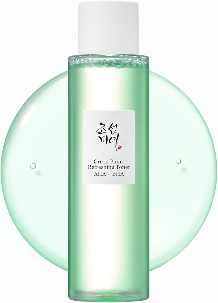 Beauty of Joseon Green Plum AHA BHA Toner Refreshing Facial Essence Moisturizer Mild Exfoliating Salicylic Acid for All Skin Types, Korean Skin Care for Men Women 150ml 5.27 fl.oz
