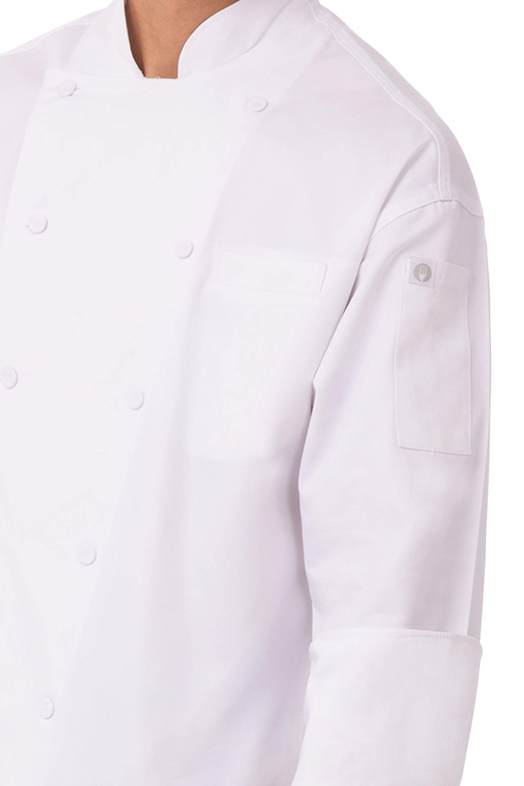 SIZE: 32 - Chef Works Unisex Lyon Executive Chef Coat, WHITE 32