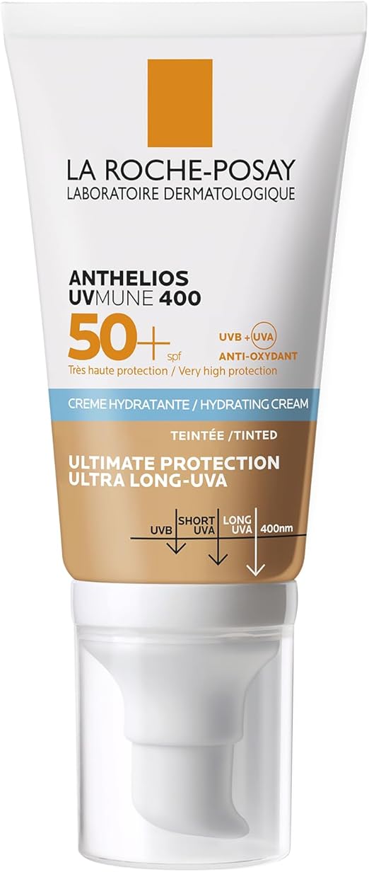La Roche-Posay Anthelios UVMune 400 SPF50+ Sunscreen 50ml – Ultra-Light Invisible Fluid, Broad-Spectrum UVA/UVB Protection for Sensitive Skin