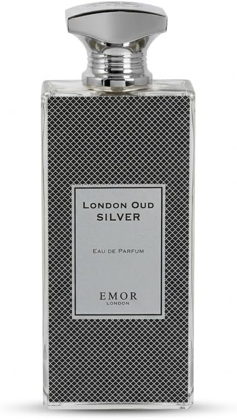 Emor Eau de Parfum Oud Silver from London 125ml – Long-Lasting Woody Leather Fragrance for Men