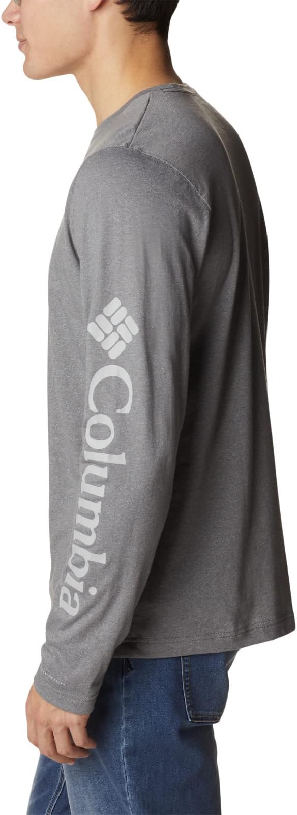 Columbia Men's Thistletown Hills Long Sleeve City Grey Heather T-Shirt