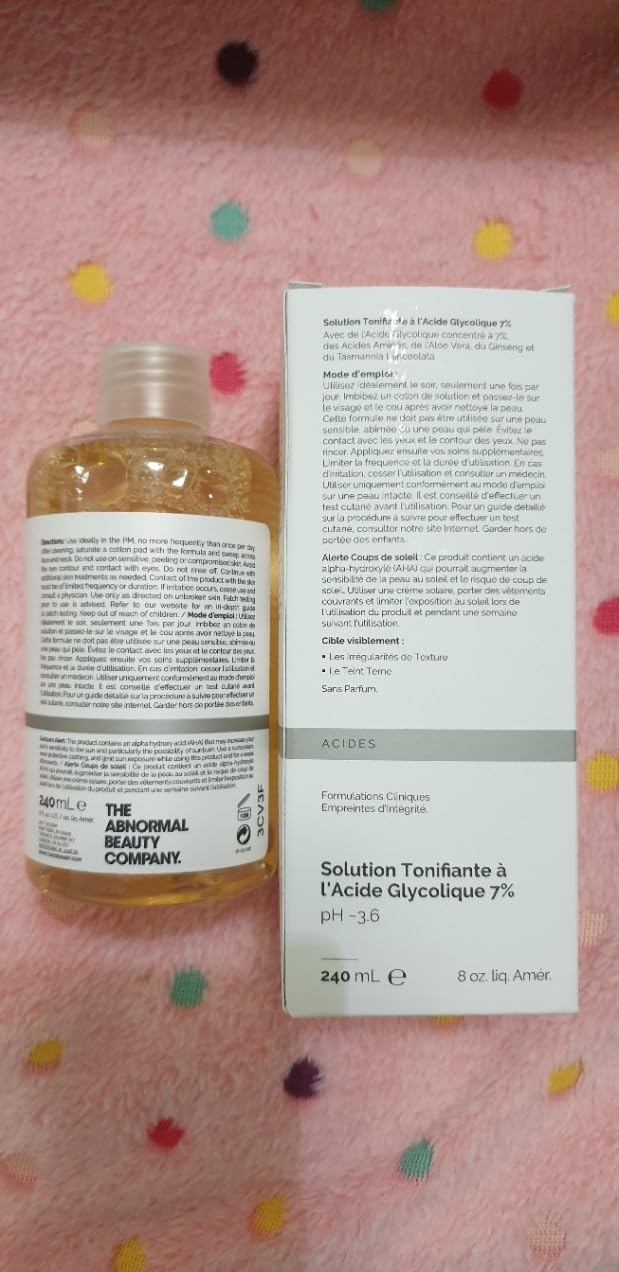 The Ordinary Glycolic Acid 7% Exfoliating Toning Solution – 240ml | Original Formula by Cloud.Sales Cosmetics