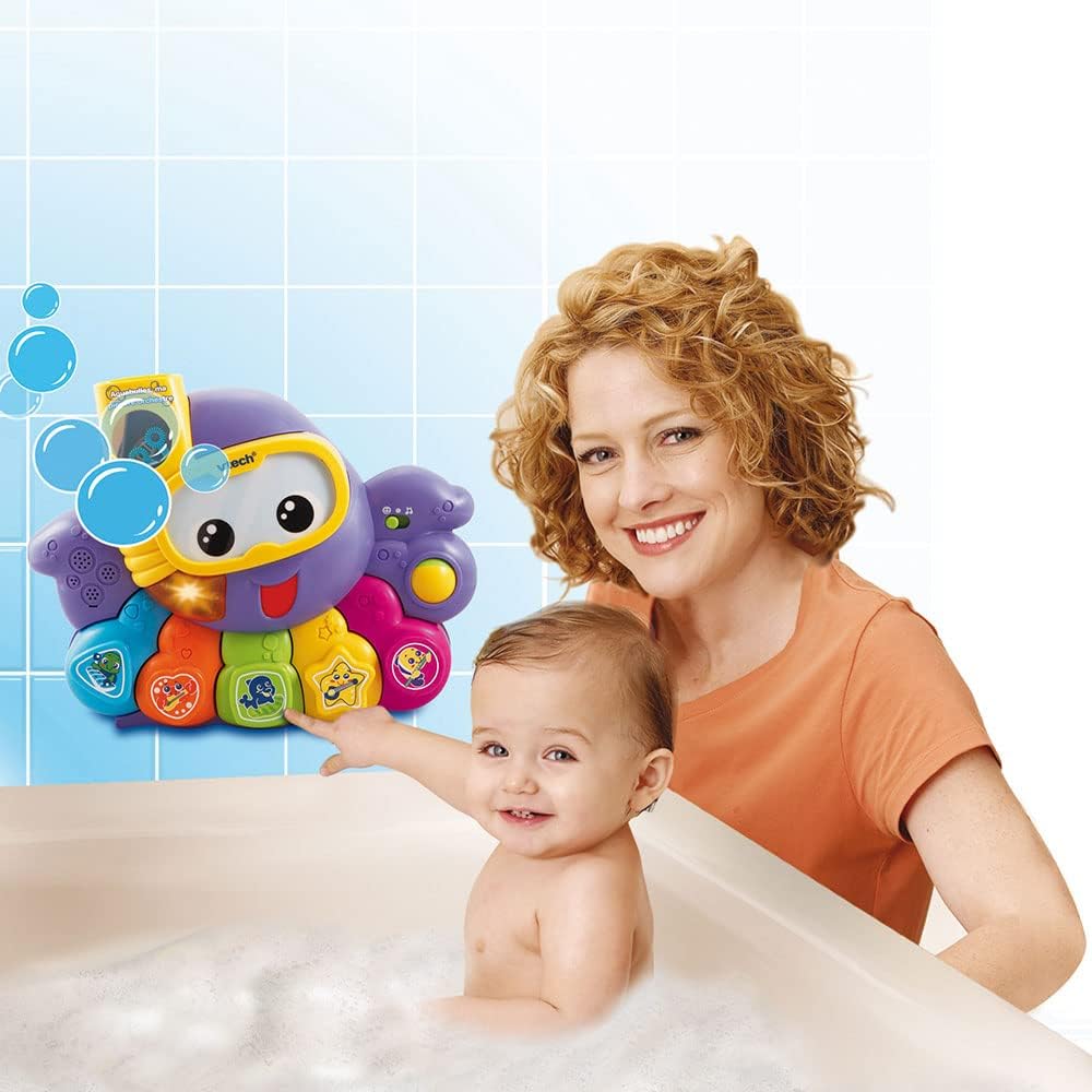 Vtech Bath Toy – Aquabulles My Octopus Orchestre – French Version Purple 1 – 5 Years