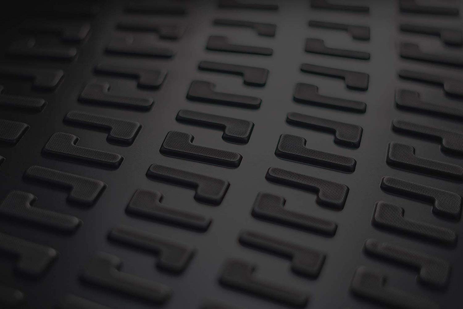 Croc Liner Floor Mats Front and Rear All Weather Custom Fit Floor Liner Compatible with Audi A4 (2009-2016 (Black))