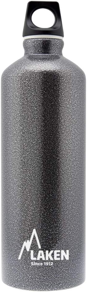 Laken Futura Aluminum Water Bottle, Narrow Mouth, Screw-On Lid with Loop, Leakproof, BPA Free, Made in Spain, 34oz