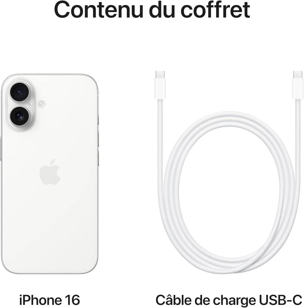 Apple iPhone 16 Smartphone White