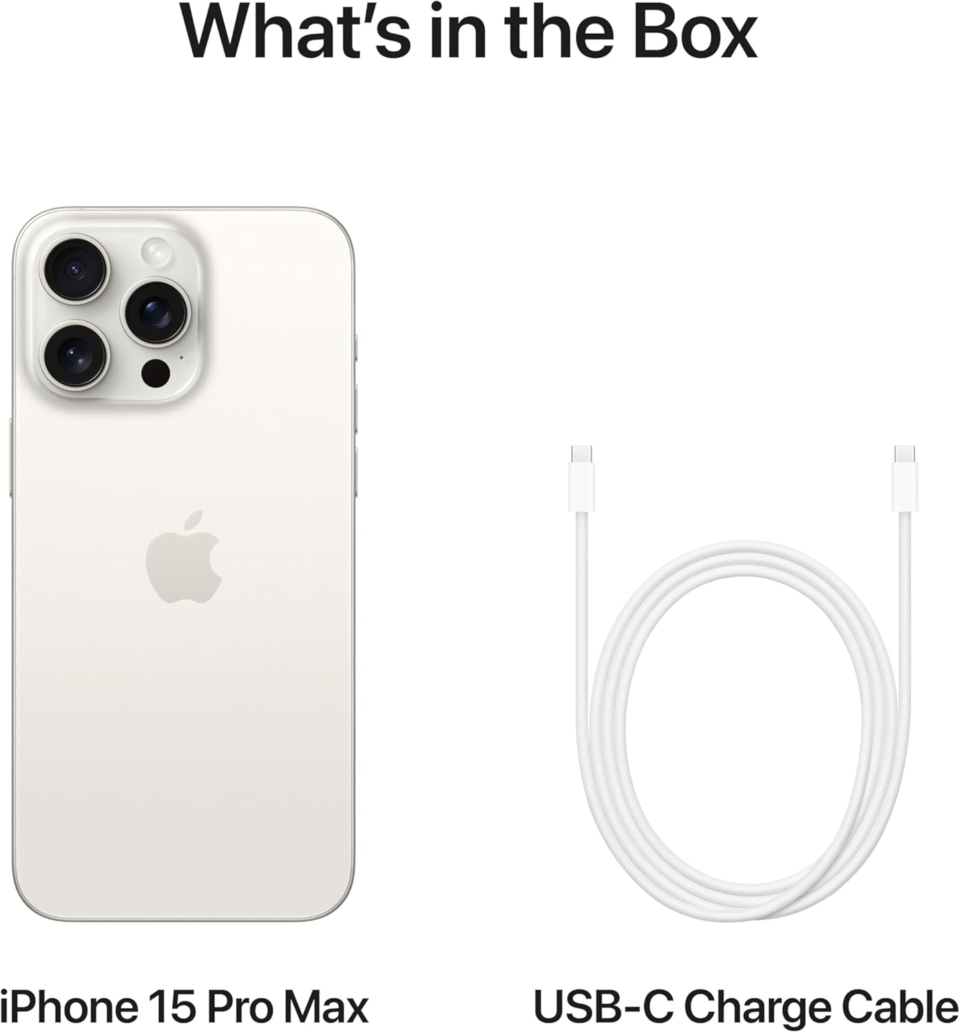 Apple iPhone 15 Pro Max Smartphone White Titanium