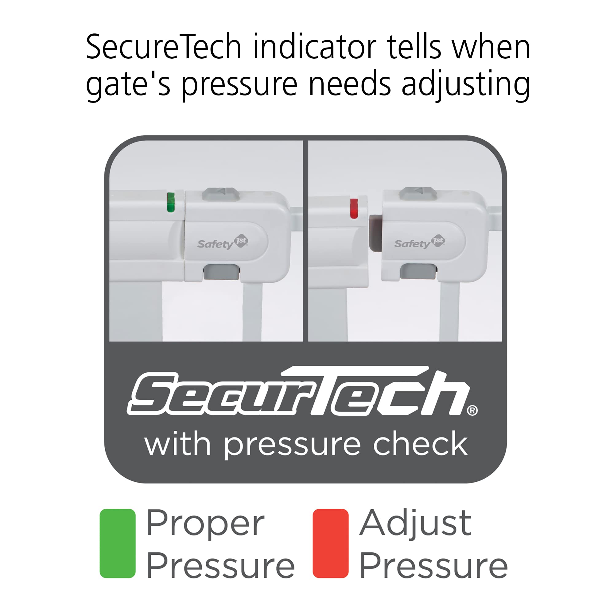 Safety 1st Easy Install 91.44 cm Extra Tall & Wide Gate, Fits Between 73.66 cm and 119.38 cm