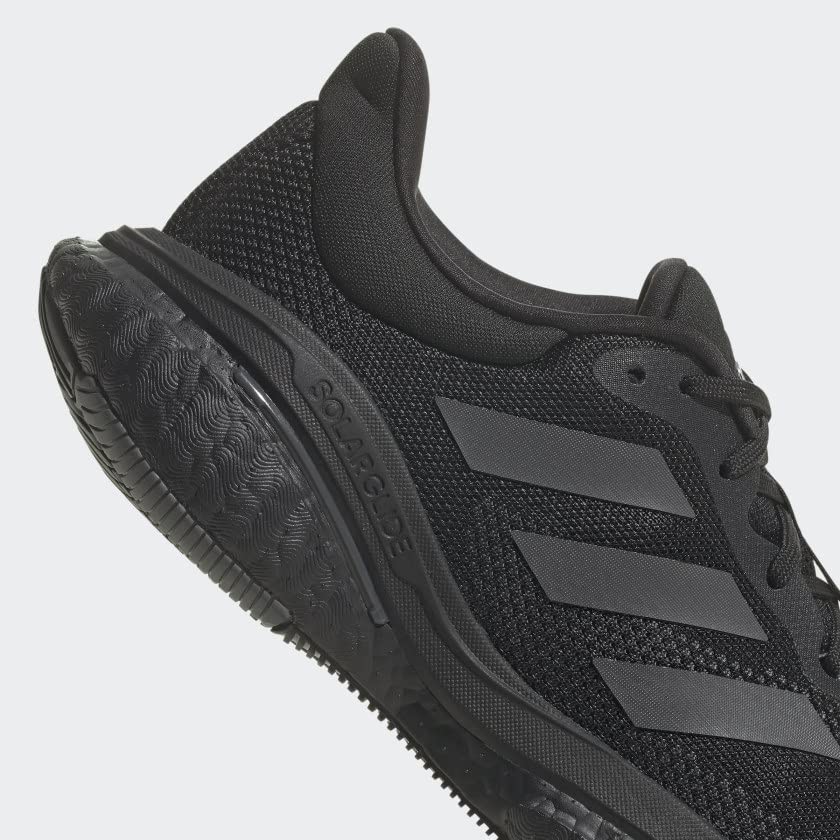 SIZE: 38 - adidas SolarGlide 5 Sneaker, Black/Grey/Carbon