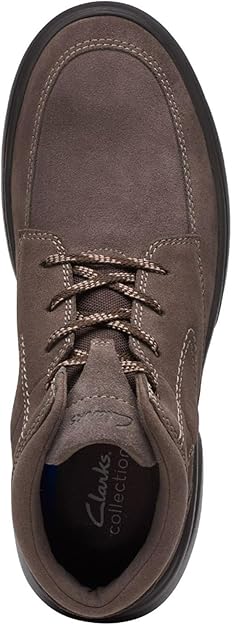 Clarks Men's Bradley Mid Oxford Boots, Taupe Suede Shoes 8900262158