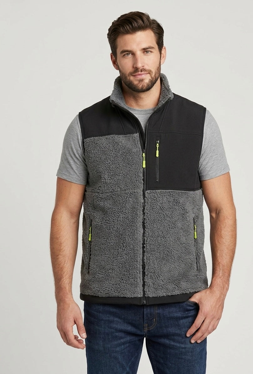 RUSSELL GREY AND BLACK VEST FOR MEN
