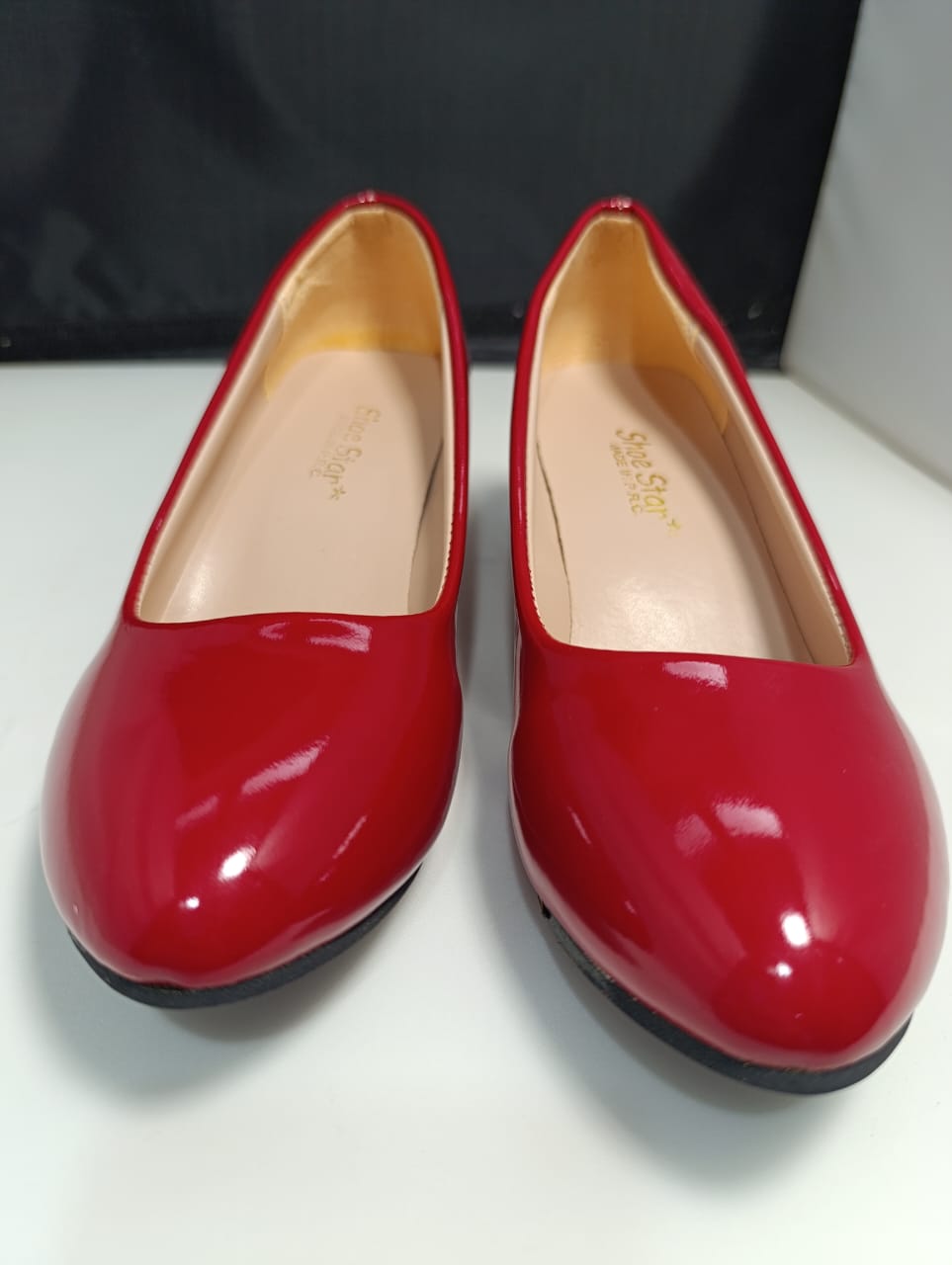 Women Low Platform Heels Comfort Pumps 1.9 In Heel Simple - Red