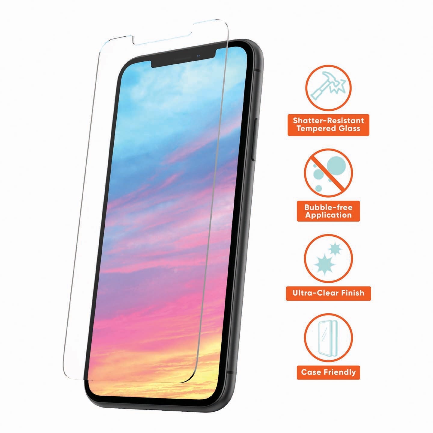 Tingz Tempered Glass Screen Protector for iPhone 11 / XR – Ultra Clear, 9H Hardness, Anti-Scratch & Bubble-Free