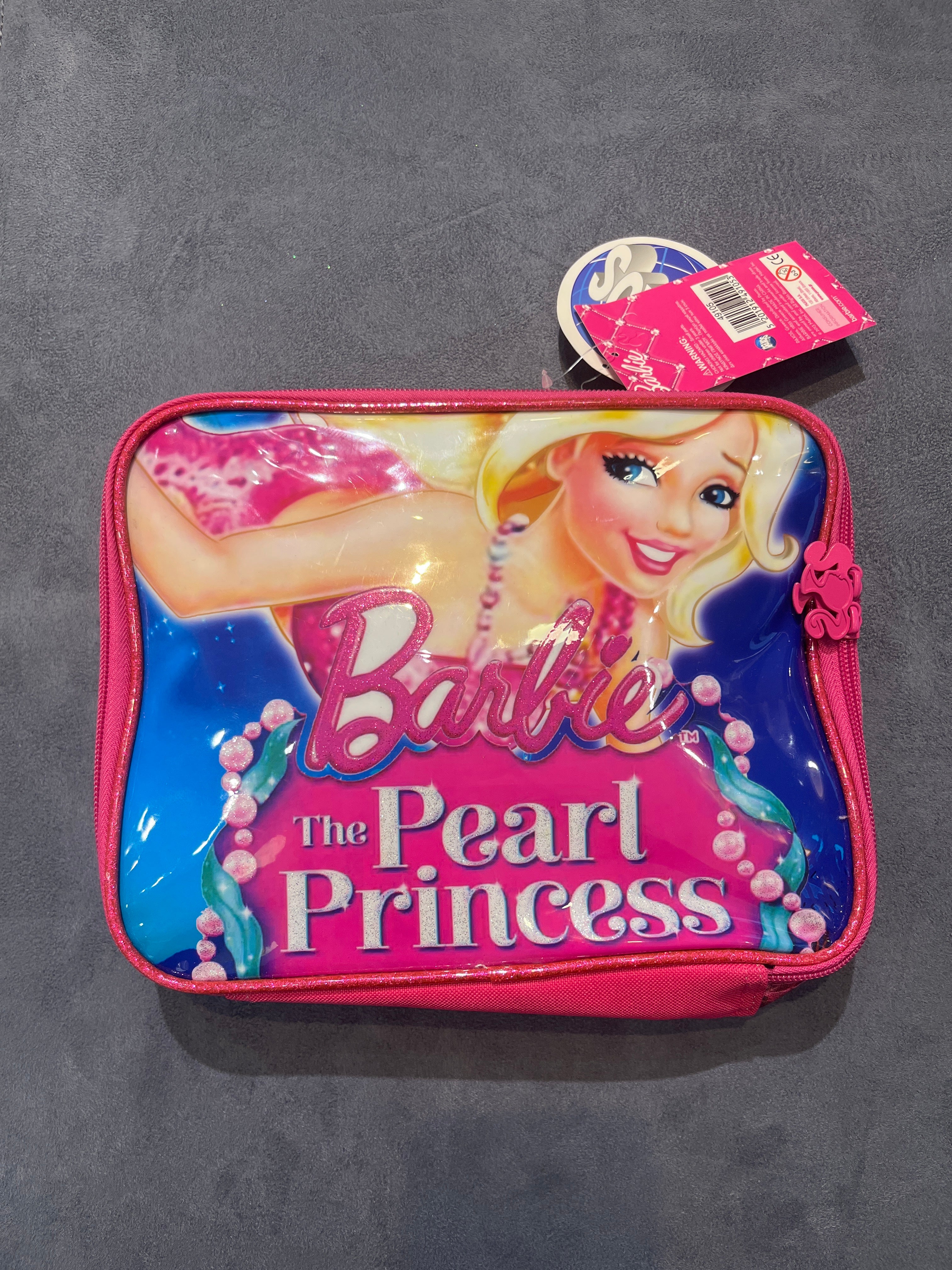 Barbie The Pearl Princess Pink Zip Pencil Case / Cosmetic Pouch